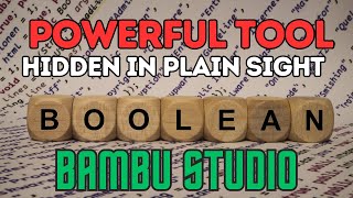 Mesh Boolean Bambu Studio Tutorial