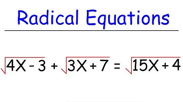 Radical Equations