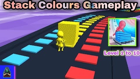 Stack Colors Gameplay Walkthrough | Stack Colors - Level 1 to 10 |
