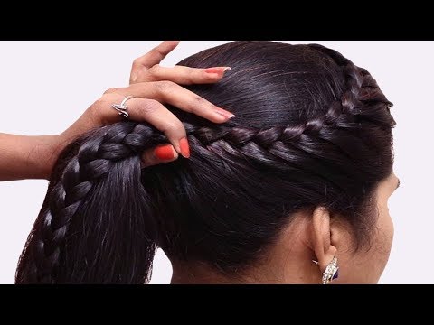 New Braid Hairstyles for long hair || Easy hairstyles for party/wedding || Hair style Girl