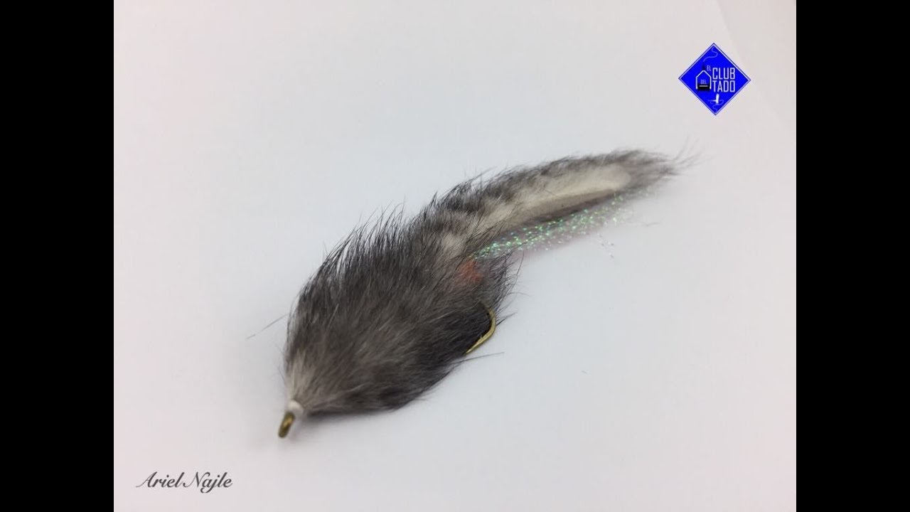 Atado de moscas para truchas.(Fly tying) #37. (Bunny barred).El club del atado.