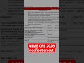 AIIMS CRE 2026 VACANCY NOTIFICATION OUT #AIIMS CRE 2026 ONLINE FORM START