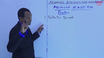 Archiving of Audit Files