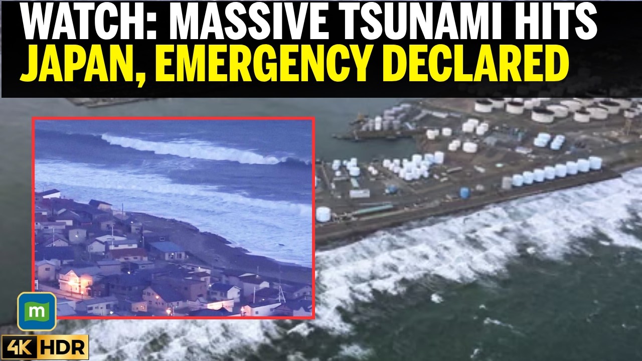 FIRST WAVE HITS JAPAN'S COAST, Local Authorities Declare Emergency