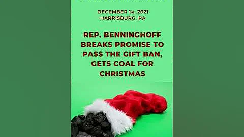 Santa Delivers Coal for Christmas for PA House Maj...