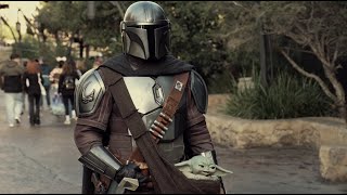 Mando & Grogu in Batuu | Star Wars: Galaxys Edge