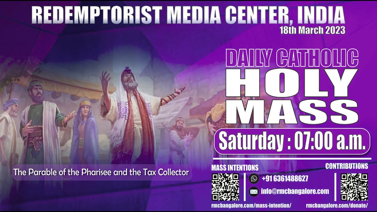 catholic-holy-mass-18th-march-2023-saturday-youtube