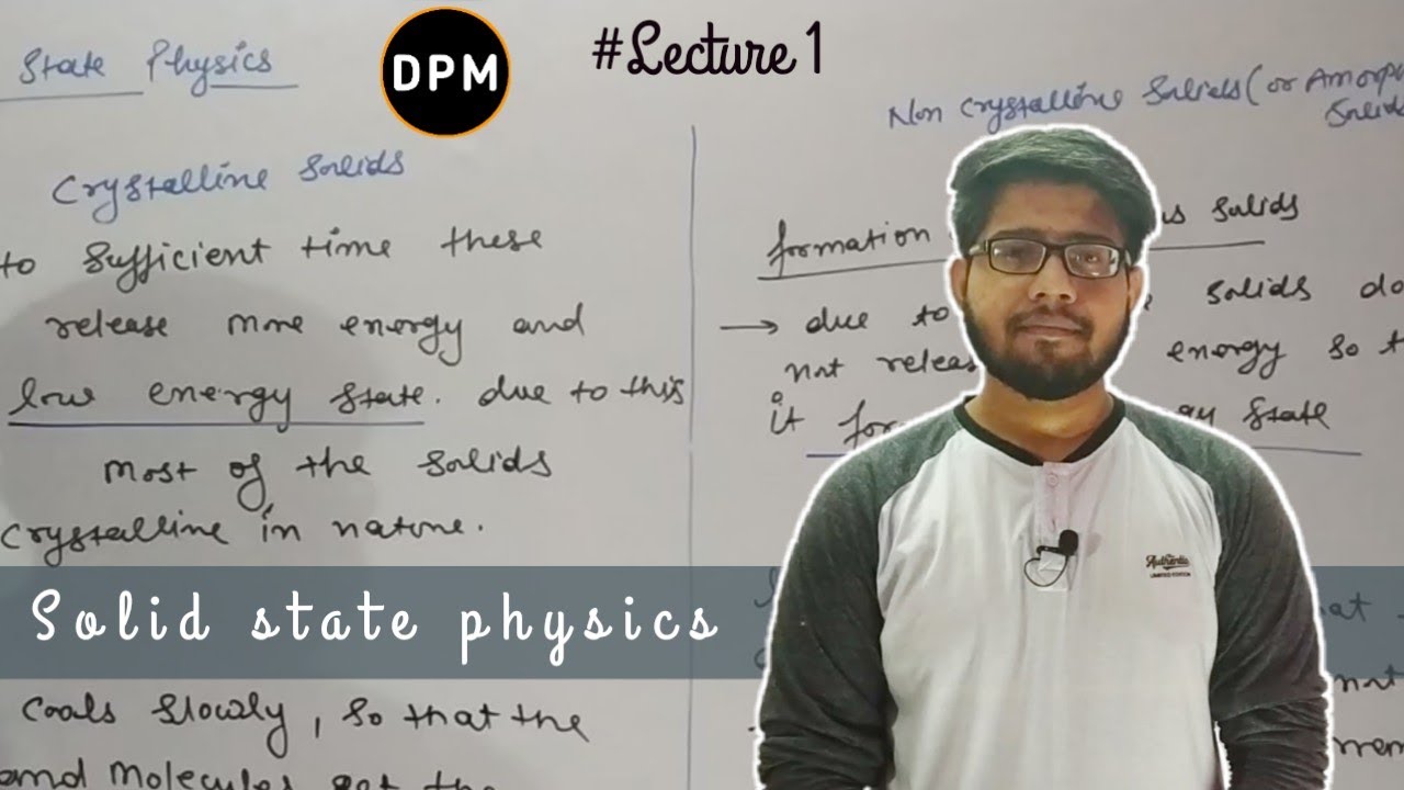 Crystalline and Amorphous Solids | Introduction | Hindi | Solid State ...