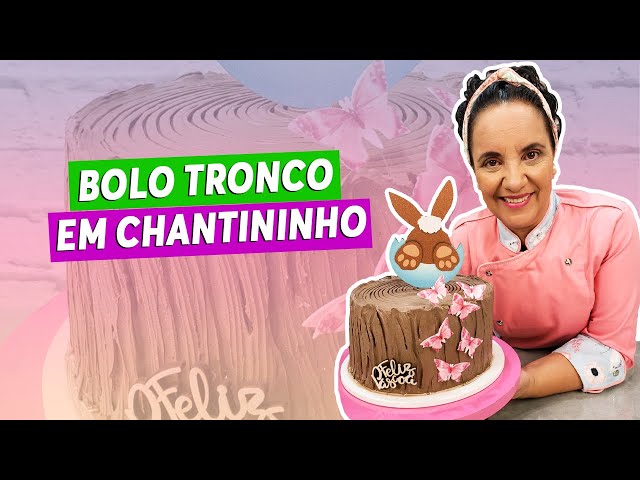 BOLO EM CHANTININHO DE CHOCOLATE TEMA MASCULINO - CHEF LÉO