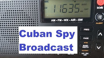 Espionage Broadcast from Cuba - HM01 Numbers Station on Shortwave