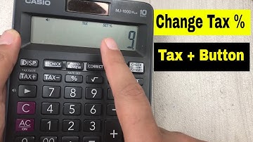 How To Change Tax Rate Percentage for Tax+ Button on simple Calculator