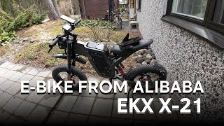 I bought an E-bike from Alibaba... EKX X-21