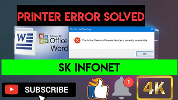 HOW TO SOLVED PRINTER ERROR || IN MS WORD  || WINDOWS-10