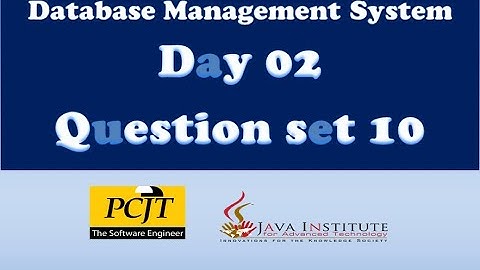 DBMS Task 10 | 1st Year | Java Institute | Supun Chandima