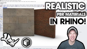 How to Set Up PBR MATERIALS in Rhino!