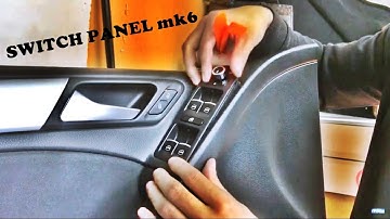 How To Change Window Control Switch Panel / mk6-Golf VI