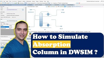 Absorption Column Simulation in DWSIM | #chemicalengineering