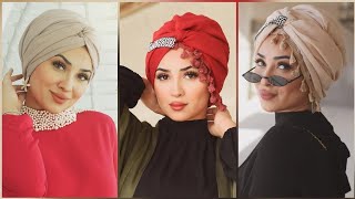 لفات حجاب توربان للمدرسة و الجامعة سهلة وانيقة  الجزء1 Hijab Tutorial Dolma Şal Bağlama Modelleri