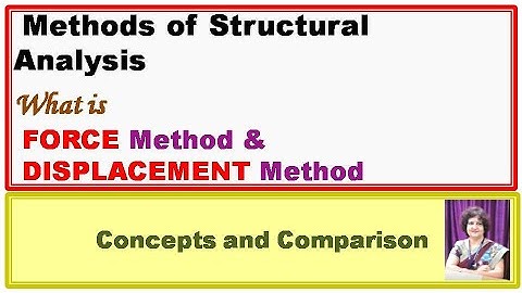 FORCE methods and DISPLACEMENT methods for analysis of Indeterminate Structures