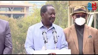 The ODM Party Leader Hon. Raila Odinga Brief off Meeting with Council of Governors | Ravine News
