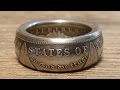 How to make double sided silver Morgan, Peace dollar coin rings - Tools revealed