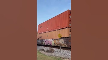 CSX 5302 ES40DC leads southbound CSX M527 on the CSX A & WP subdivision in Newnan, Ga!!
