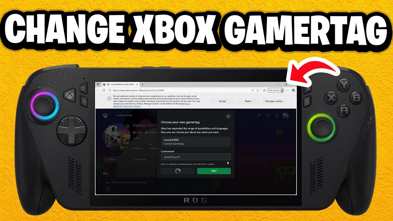 How To Change Xbox Gamertag on ROG Xbox Ally X - Fastest Guide - YouTube