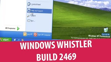 Windows Whistler (XP) Professional build 2469