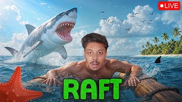 🔴Inside Tangaroa City & Searching for Progress | Raft Live - Day 11