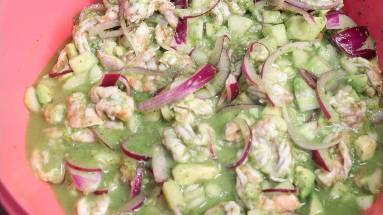 Camarones en aguachile al estilo Nayarit - YouTube