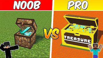 NOOB vs PRO: Find The TREASURE Challenge in Minecraft