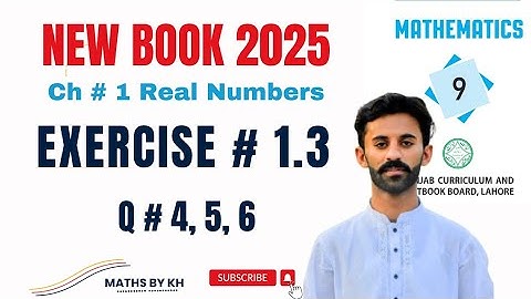 class 9 maths chapter 1 Ex-1.3 Q 4 5 6 || new book Punjab board