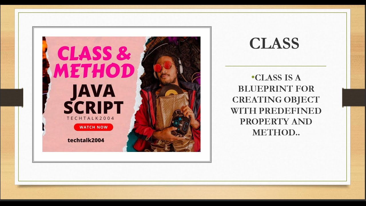 CLASS 24 - JavaScript Class : Understanding Definitions, Syntax ...