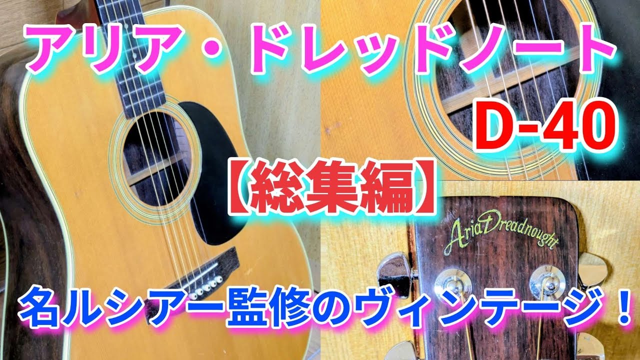 Aria Dreadnought D-40 / A Japanese vintage guitar overseen by