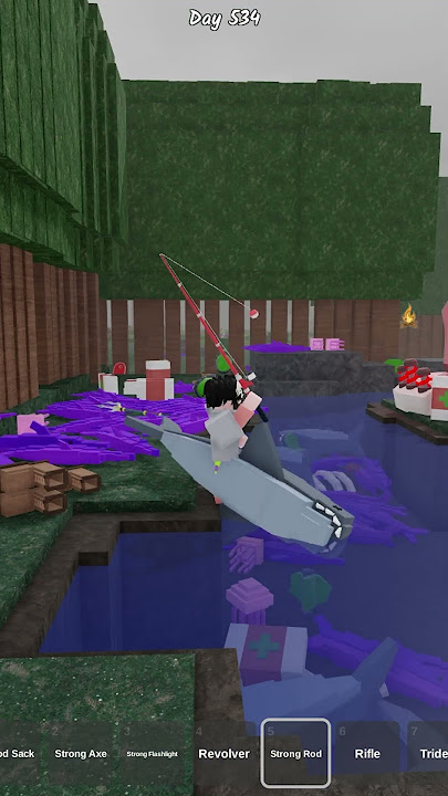 Fishing For A Shark In 99 Nights In The Forest