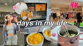 DAYS IN MY LIFE🌸: gym, shopping, reading, errands, & more