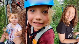 Läskig klättring! Familjen på äventyr i Skaraborg VLOGG