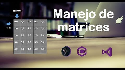 Manejo de matrices en c# (ejemplos sencillos)