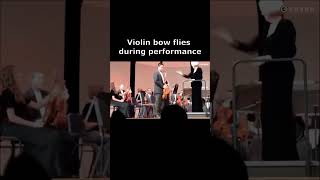 Violin bow flies during performance #shorts