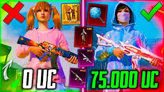 😳 75.000 Uc! Прокачал Аккаунт Девушке В Pubg Mobile! Удачная Прокачка Аккаунта В Пубг Мобайл!