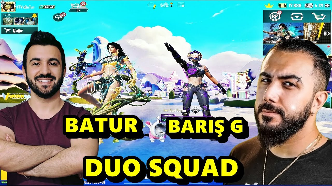 ÖZEL VİDEO ! BARIŞ G VE BATUR GAME  MÜTHİŞ İKİLİ DUO SQUAD PUBG MOBİLE