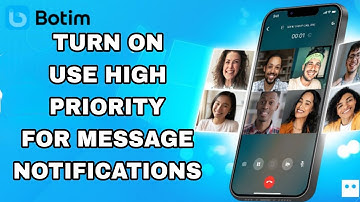 How To Turn On Use High Priority For Message Notifications On Botim App