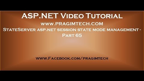 StateServer asp.net session state mode management   Part 65