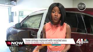 Car experts warn drivers about recycled airbags
