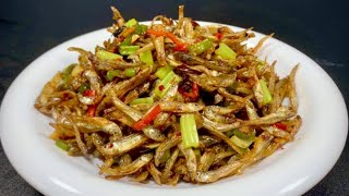 The best homecooked method of dried fish, spicy and appetizing without hardening