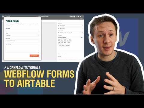 Webflow Forms to Airtable (without Zapier or Integromat) | Easy Workflow!