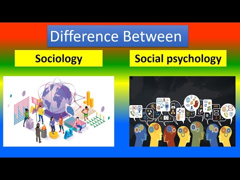 Difference Between SOCIOLOGY and SOCIAL PSYCHOLOGY