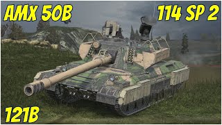 114 SP2, AMX 50B & 121B ● WoT Blitz