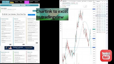Import  Stocks from excel to TradingView Watchlist #chartink.com #https://in.tradingview.com/  #Free