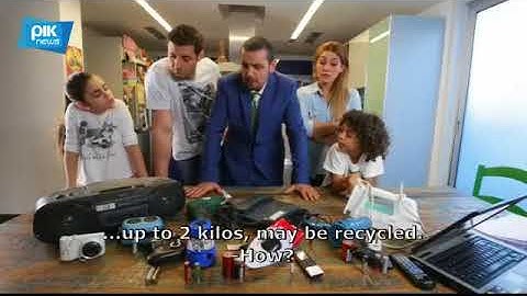 Rethink Cyprus Reduce Reuse Recycle (Battery/WEEE recycling) with English subtitles